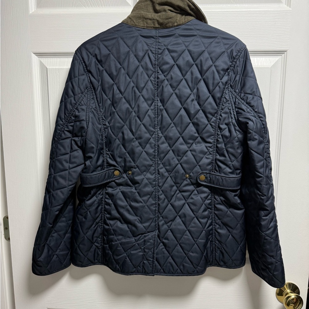 L.L. Bean Women's Dark Blue Quilted Utility Jacket - Picture 2 of 7